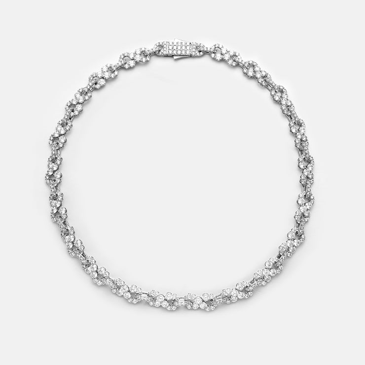 10MM Moissanite Infinity Link Chain Or Bracelet