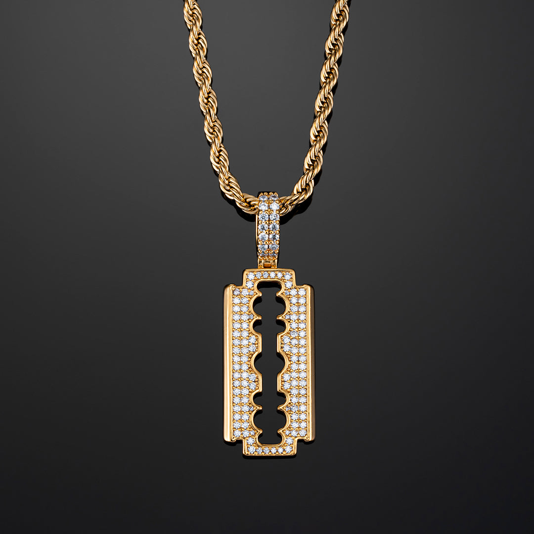 Double Edge Razor Blade Pendant