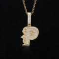 Custom Made P Moissanite Pendant