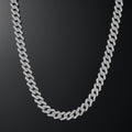12mm Prong Cuban Link Chain in White Gold