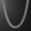 12mm Miami Cuban Link Chain in White Gold