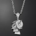 Iced Roll Of Money White Gold Pendant - iGT