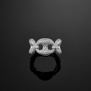 12mm Gucci Link Ring White Gold - iGT