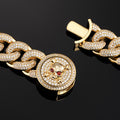 Exclusive 19mm Cuban Link Choker in Yellow