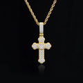 Custom Moissanite Orthodox Cross Pendant