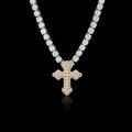 Iced Christian Cross Pendant