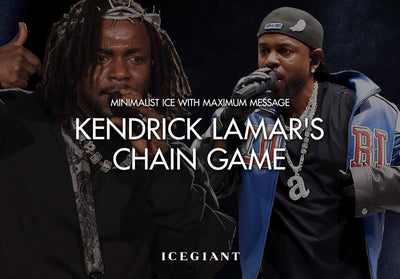MINIMALIST ICE WITH MAXIMUM MESSAGE: KENDRICK LAMAR'S CHAIN GAME