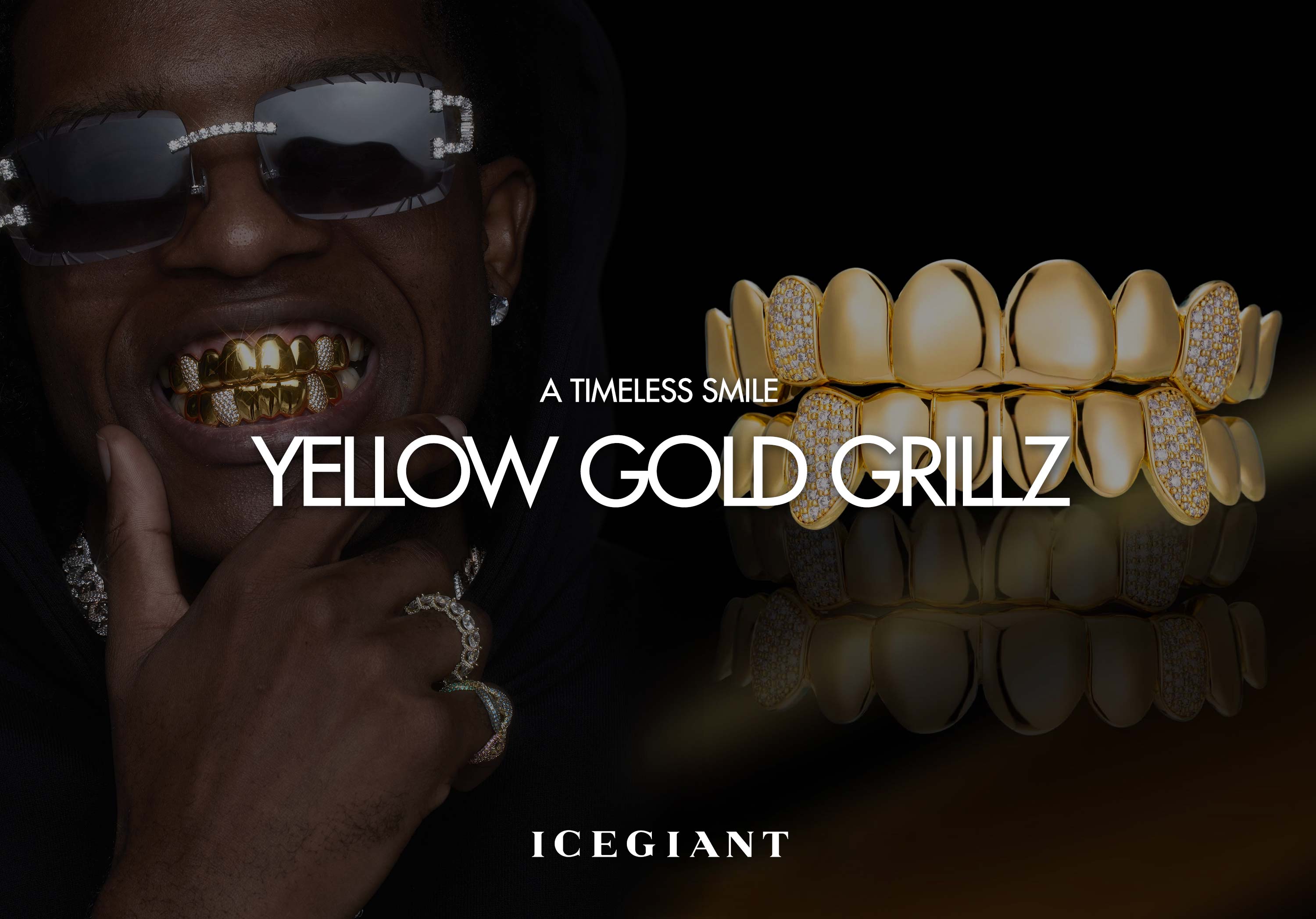 A TIMELESS SMILE: YELLOW GOLD GRILLZ