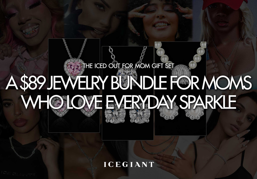 THE ICED OUT FOR MOM GIFT SET: A $89 JEWELRY BUNDLE FOR MOMS WHO LOVE EVERYDAY SPARKLE
