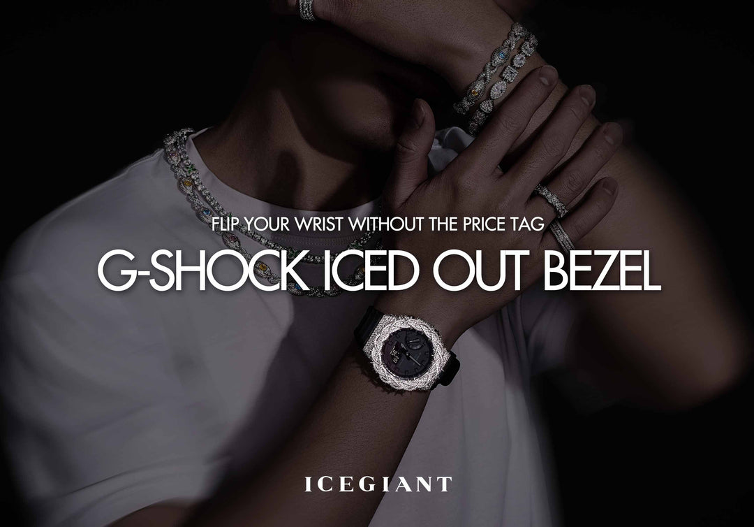 G-SHOCK ICED OUT BEZEL: FLIP YOUR WRIST WITHOUT THE PRICE TAG