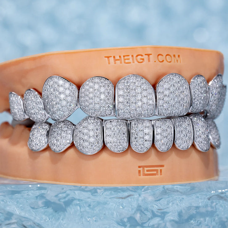 CUSTOM FULLY ICED HONEYCOMB SETTING GRILLZ