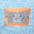 Custom Fully Iced Heart Grillz