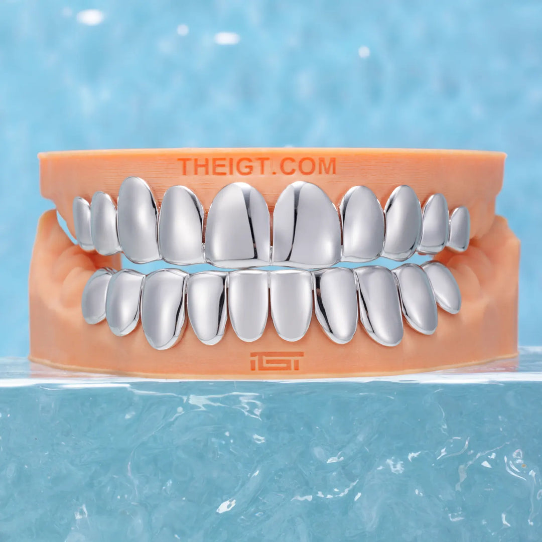 Custom Polished Gold Grillz IGT – ICEGIANT - Main Image