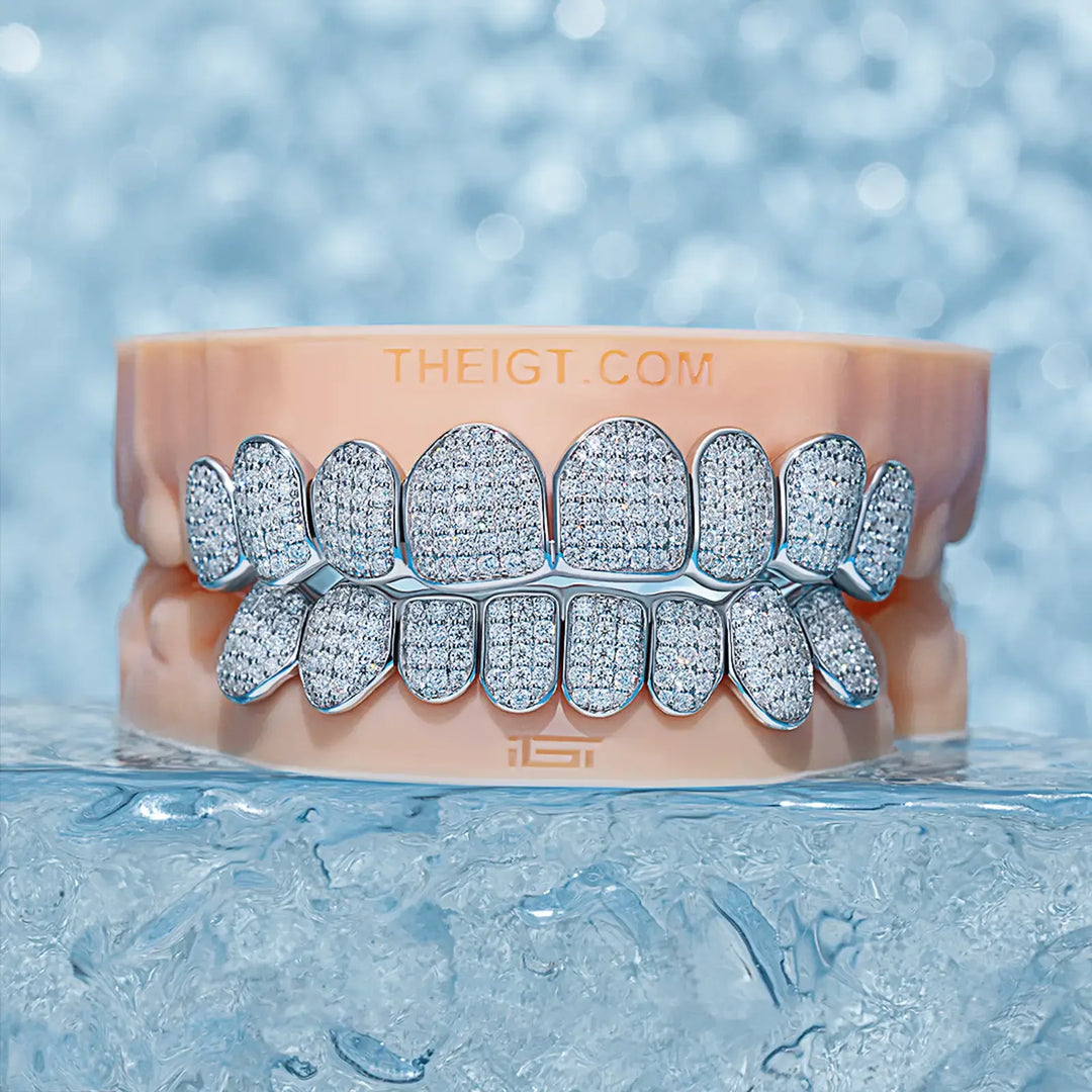Custom Diamond Moissanite Grillz Fully Iced Out IGT – ICEGIANT