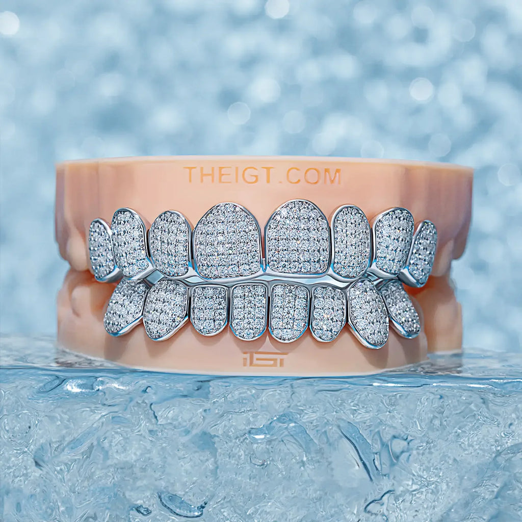 Custom Diamond Moissanite Grillz Fully Iced Out IGT – ICEGIANT