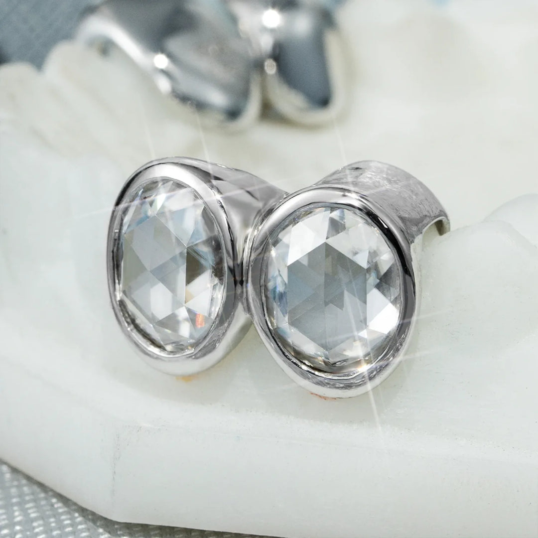 Custom Unique Single Oval Moissanite Grillz