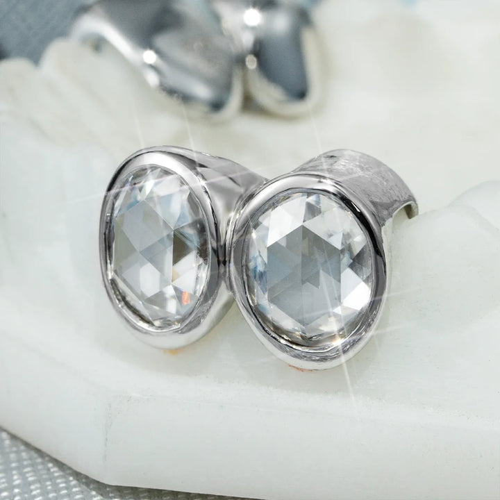 Custom Unique Single Oval Moissanite Grillz