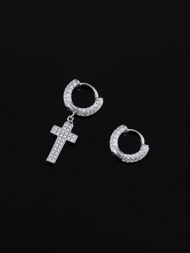 8mm Miami Cuban Chain & Bracelet & 2 Pairs of Earrings Set [4PCS/SET]