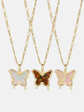 Colorful Opal Butterfly Necklace