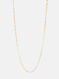1.0mm Oval Long Diamond Cut Chain