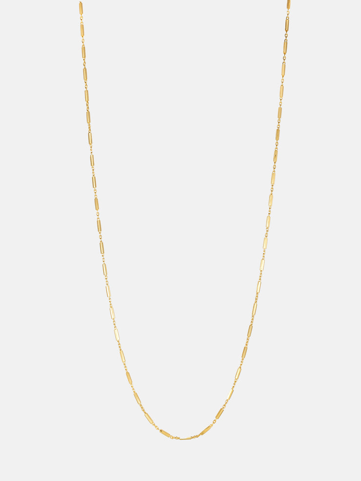 1.0mm Oval Long Diamond Cut Chain