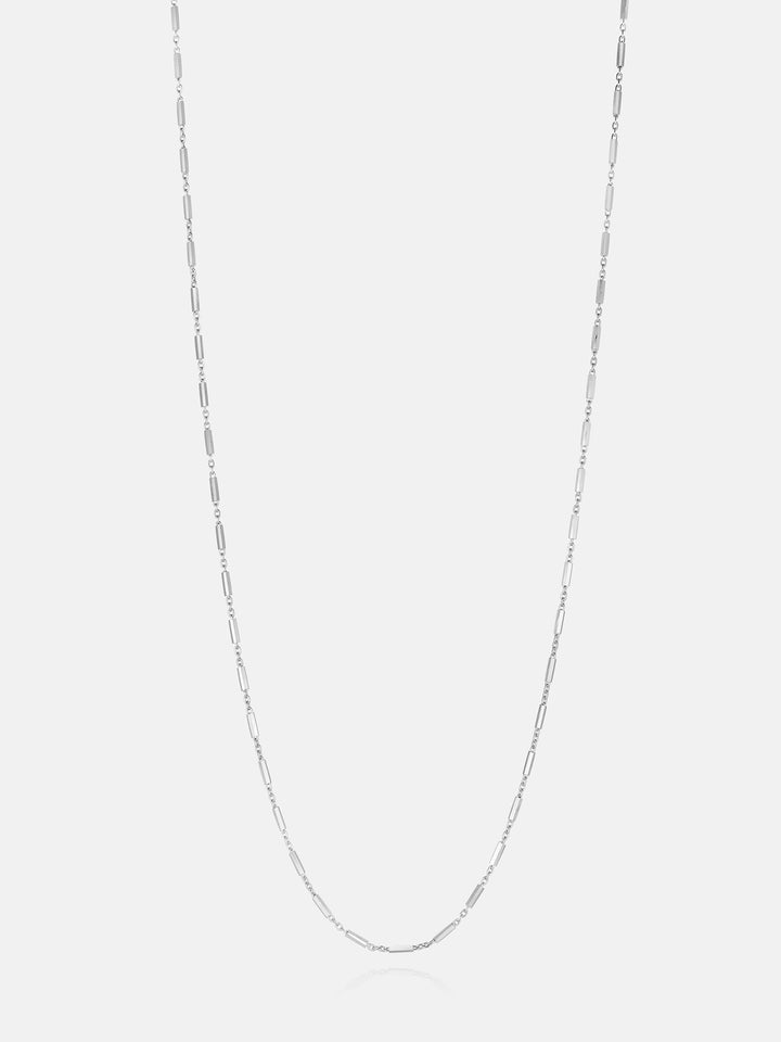 1.0mm Oval Long Diamond Cut Chain