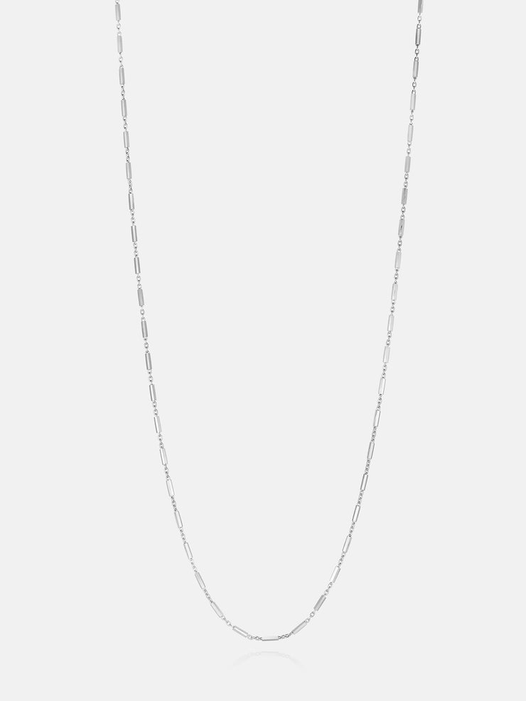 1.0mm Oval Long Diamond Cut Chain