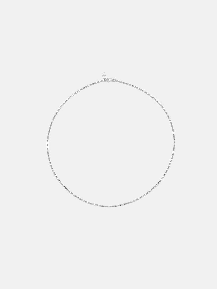 1.3mm Italian Silver Column Chain