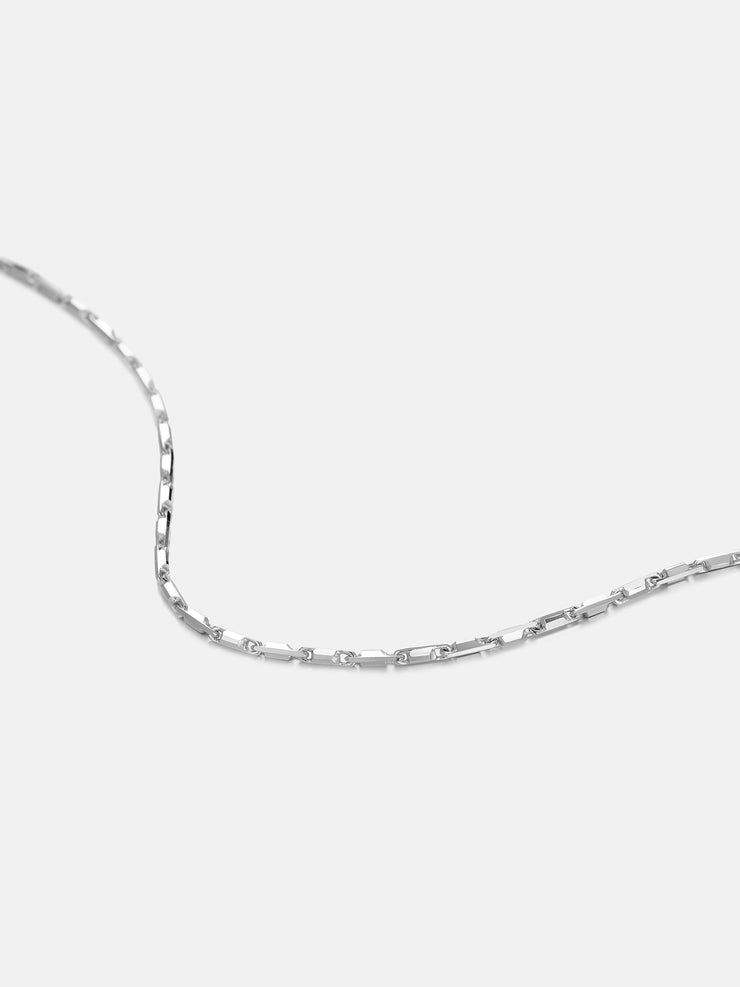 1.3mm Italian Silver Column Chain