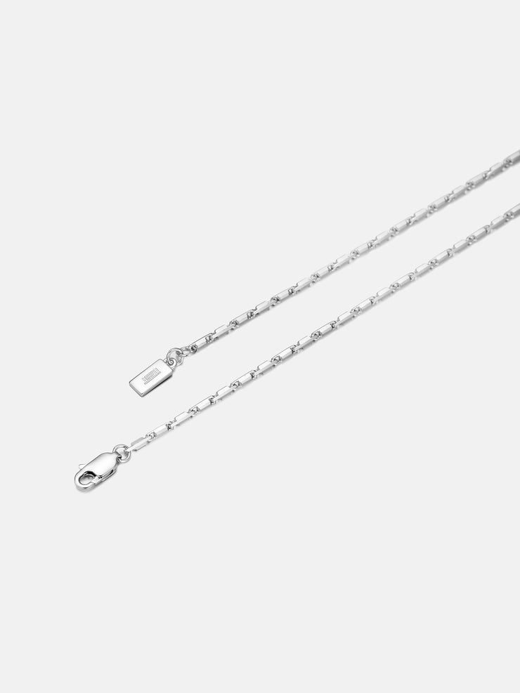 1.3mm Italian Silver Column Chain