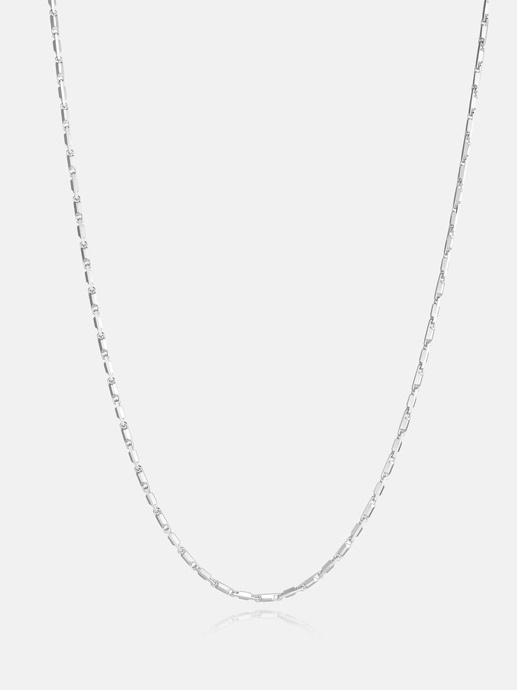 1.3mm Italian Silver Column Chain