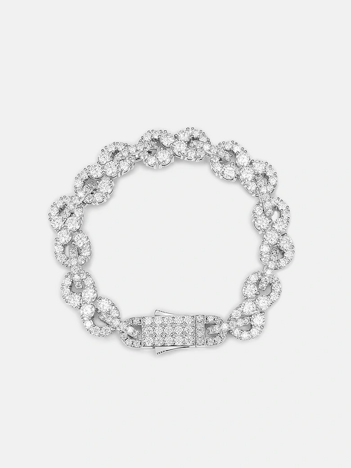 10MM Moissanite Infinity Link Chain Or Bracelet