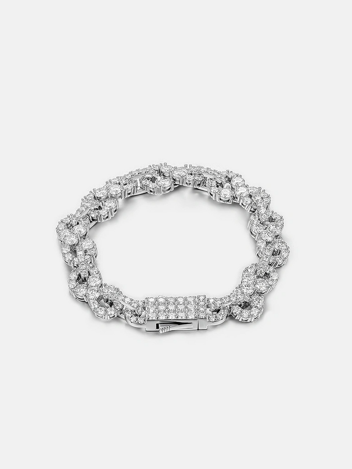10MM Moissanite Infinity Link Chain Or Bracelet