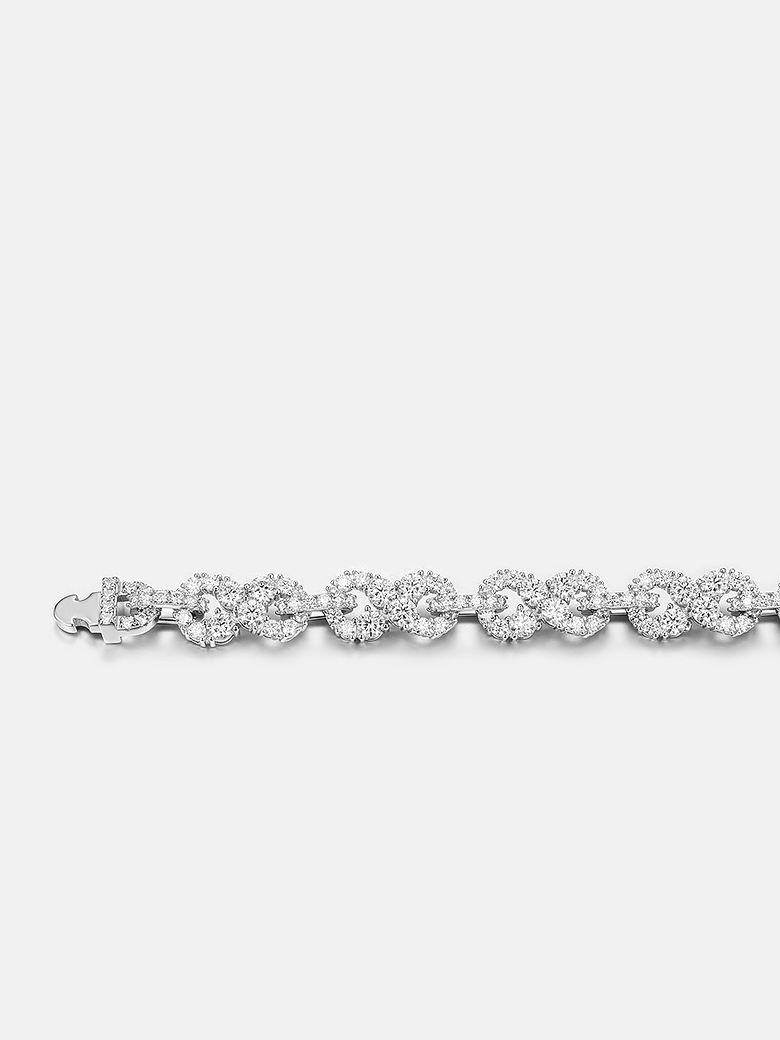 10MM Moissanite Infinity Link Chain Or Bracelet