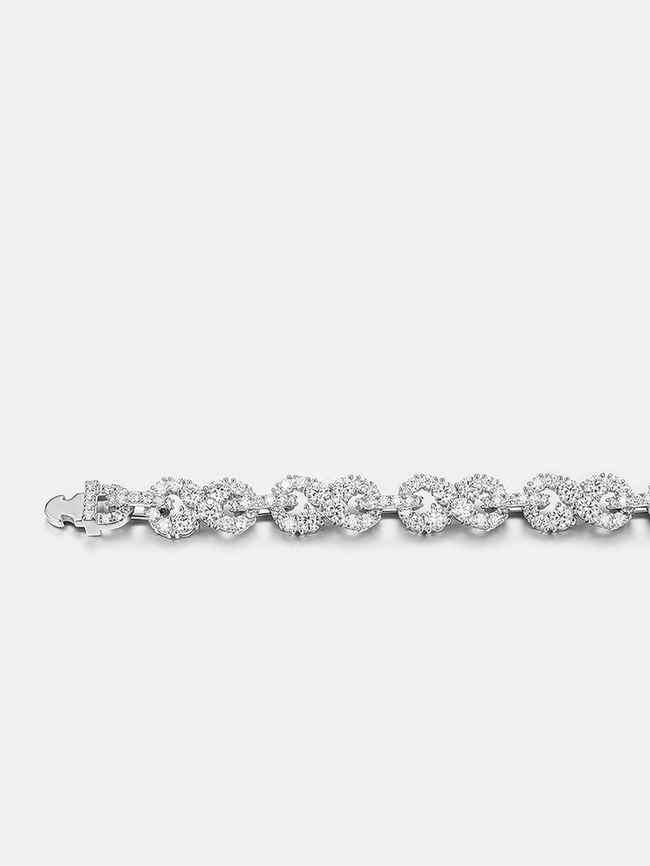 10MM Moissanite Infinity Link Chain Or Bracelet