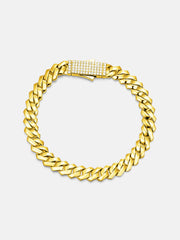 8mm Miami Prong Link Chain with Iced Clasp