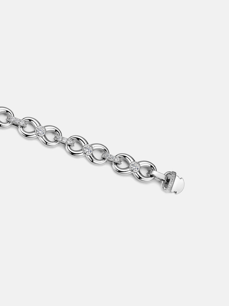 12MM Miami Infinity Bracelet With Moissanite Clasp