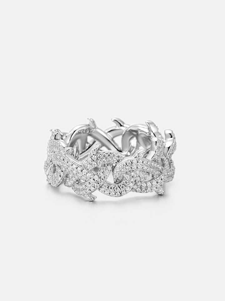 10mm S925 Moissanite Crown of Thorns Ring
