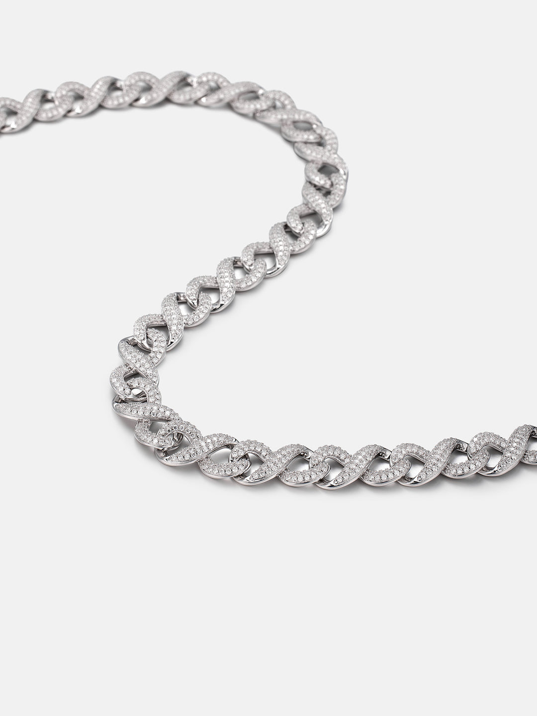 10mm S925 Moissanite Infinity Cuban Chain