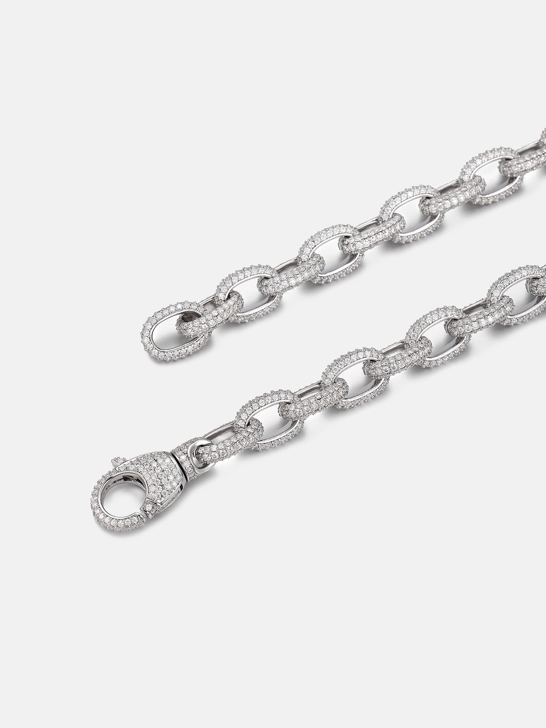 10mm S925 Moissanite Rolo Link Chain Or Bracelet