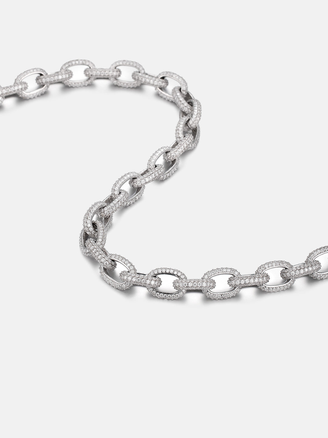 10mm S925 Moissanite Rolo Link Chain Or Bracelet