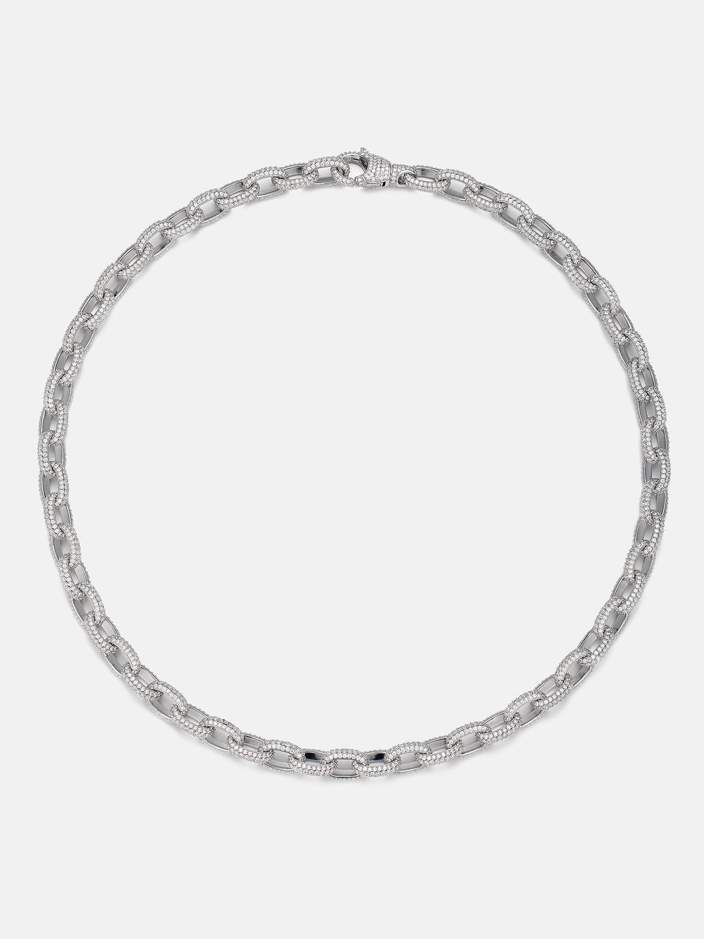 10mm S925 Moissanite Rolo Link Chain Or Bracelet