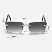 S925 Moissanite Rimless Sunglasses