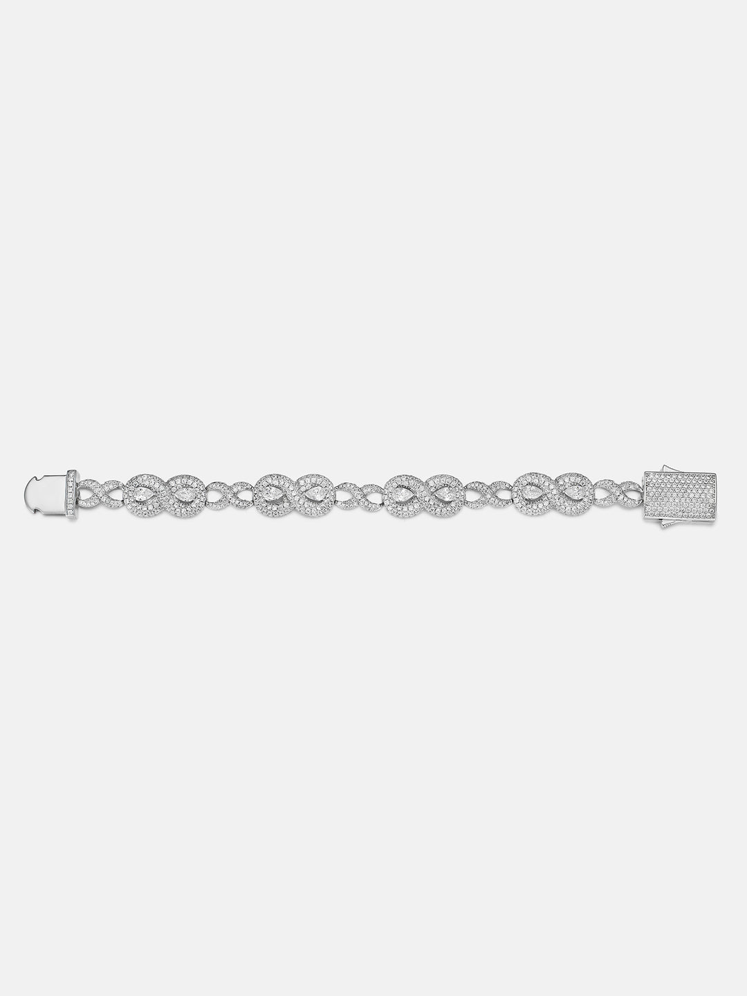 12MM Pear-cut Moissanite Infinity Bracelet