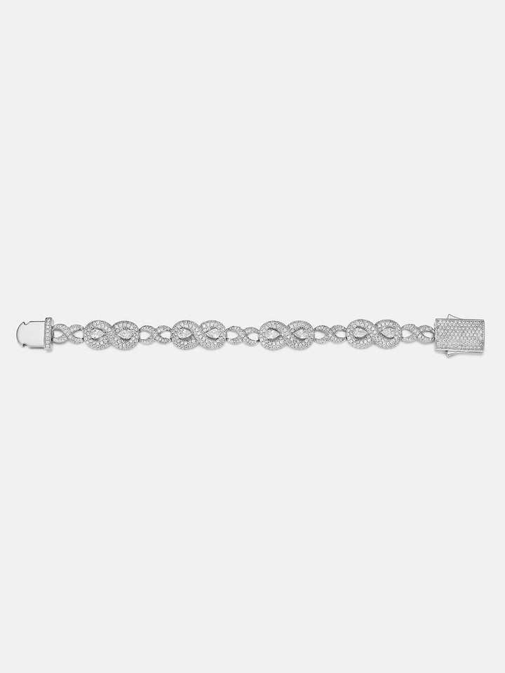 12MM Pear-cut Moissanite Infinity Bracelet