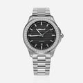 $159 Stainless Iced Moissanite Watch With Black Dial