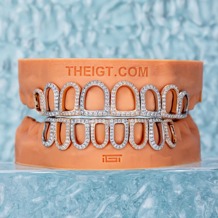 OPEN FACE DIAMOND GRILLZ