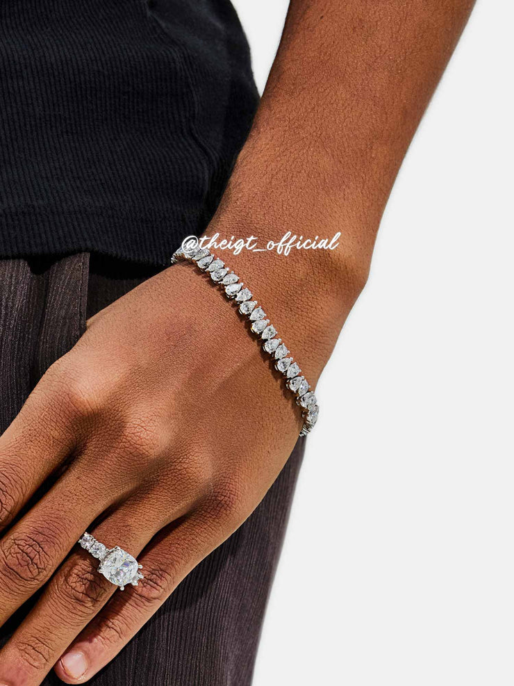 6MM Pear Cut Tennis Bracelet