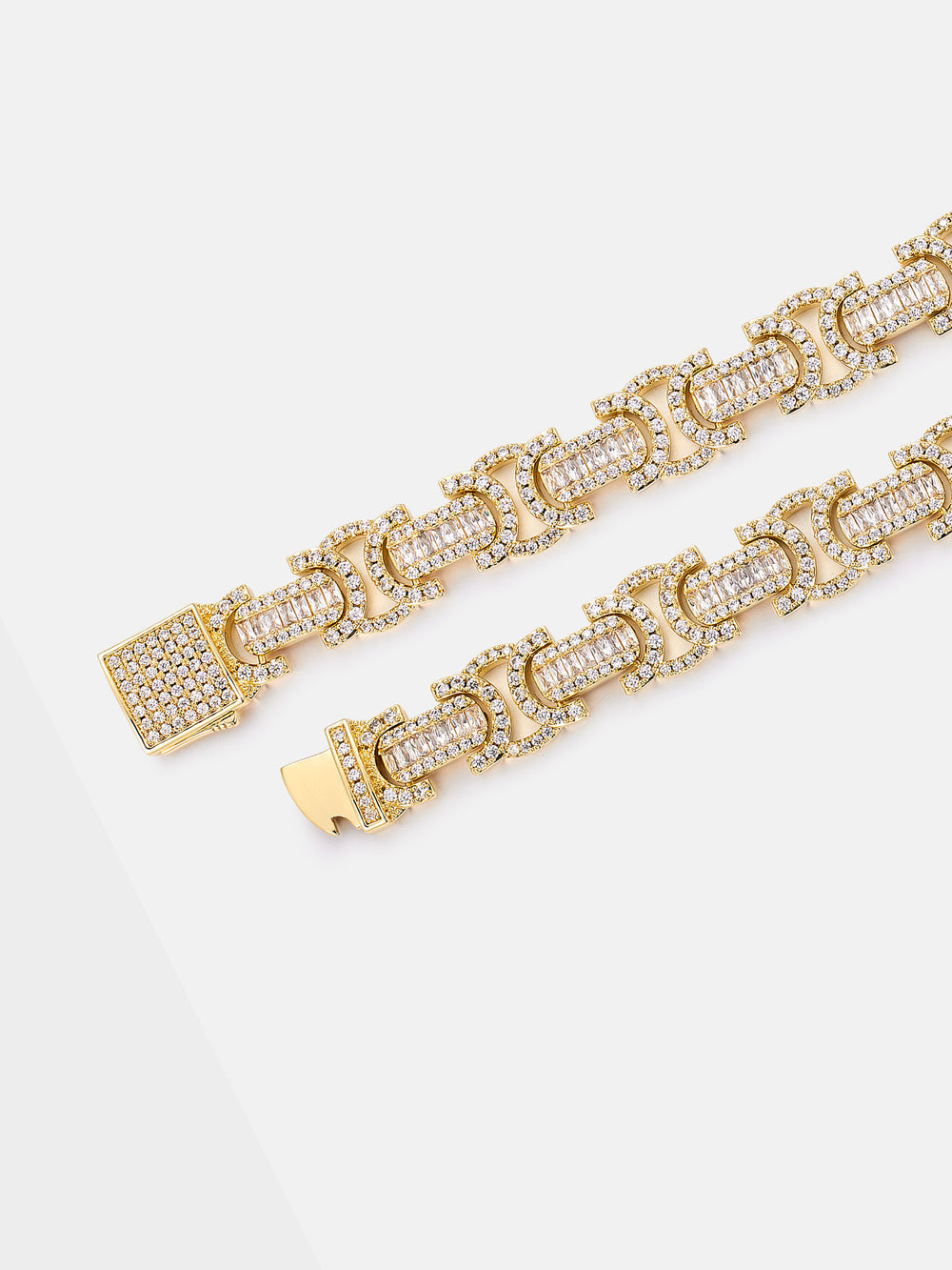 12mm Byzantine Link Bracelet in Yellow Gold