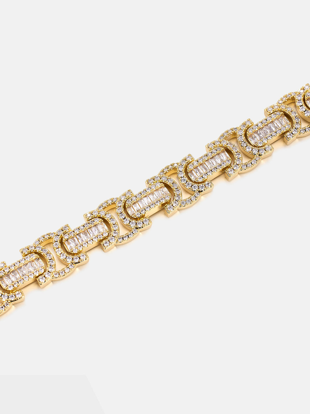 12mm Byzantine Link Bracelet in Yellow Gold